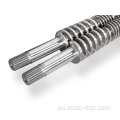 Barril de tornillo cónico de extrusión LLDPE